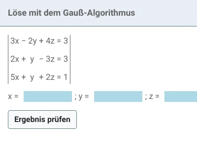 Gauß-Algorithmus