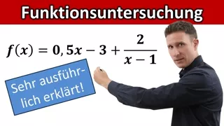 Funktionsuntersuchung gebrochen-rational schräge Asymptote