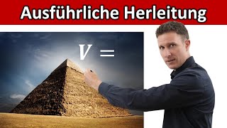 Pyramidenvolumen - Herleitung der Formel