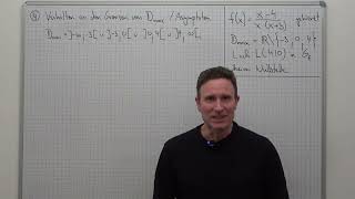 Kurvendiskussion, gebrochen-rationale Funktion, Beispiel 3