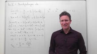 Bruchgleichungen und Gleichungen höheren Grades auf quadratische Gleichung zurückführen