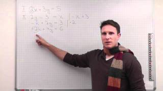 Lineare Gleichungssysteme, Additionsverfahren, Beispiel 2