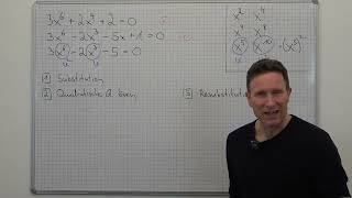 Gleichung vom Grad 6 mit Substitution lösen