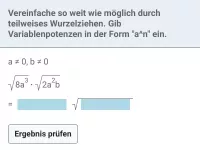 Quadratwurzeln - Termumformung  ohne Binomische Formeln
