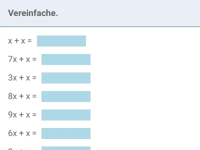 Termumformung - einfache Summen