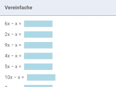 Termumformung - einfache Summen