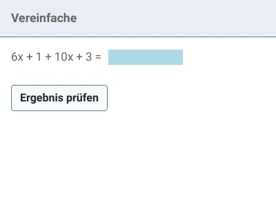 Termumformung - einfache Summen