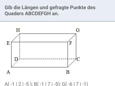 Koordinatengeometrie im Raum - Punkte und Vektoren