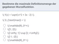 Funktionsuntersuchung - Verknüpfungen mit der Wurzelfunktion