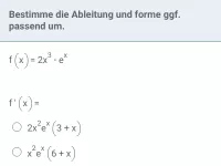 exp und ln - Ableitung