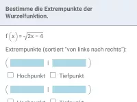 Funktionsuntersuchung - Verknüpfungen mit der Wurzelfunktion