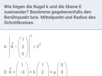 Koordinatengeometrie im Raum - Kugel