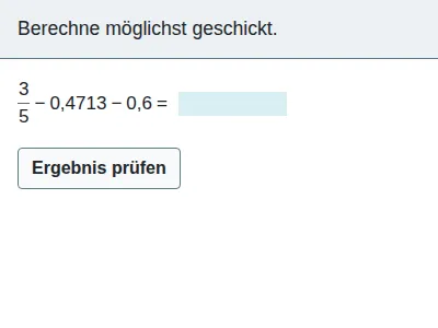 Rationale Zahlen - Addition und Subtraktion
