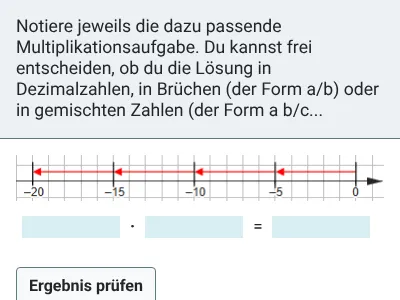 Rationale Zahlen - Multiplikation