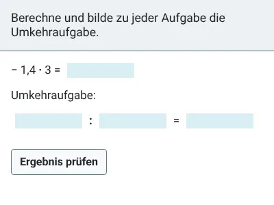 Rationale Zahlen - Multiplikation