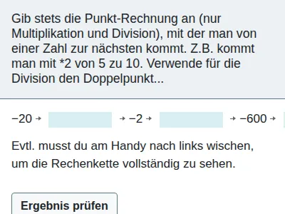 Rationale Zahlen - Division