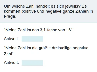 Rationale Zahlen - Grundrechenarten gemischt