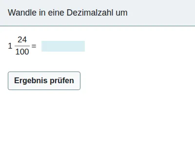 Dezimalzahlen und Brüche