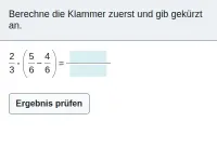 Brüche - Verbindung der Grundrechenarten