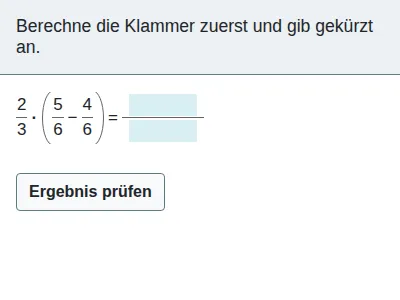 Brüche - Verbindung der Grundrechenarten