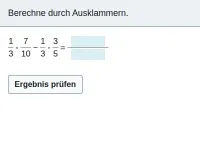 Brüche - Verbindung der Grundrechenarten
