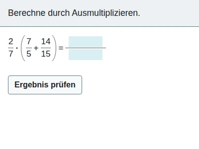 Brüche - Verbindung der Grundrechenarten