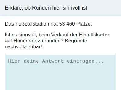 Natürliche Zahlen runden