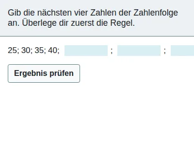 Natürliche Zahlen - Zahlenfolgen