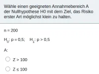 Stochastik - Testen von Hypothesen
