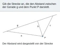 Parallele und senkrechte Geraden, Abstand