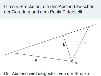 Parallele und senkrechte Geraden, Abstand