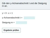 Lineare Funktionen - Funktionsterm interpretieren