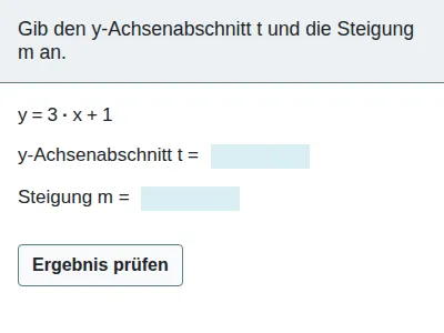 Lineare Funktionen - Funktionsterm interpretieren