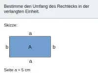 Umfang von Rechtecken und Dreiecken