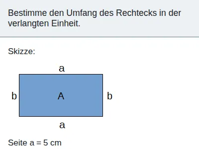 Umfang von Rechtecken und Dreiecken