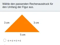 Umfang von Rechtecken und Dreiecken