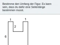Umfang von Rechtecken und Dreiecken