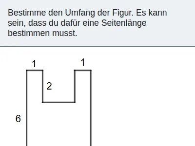 Umfang von Rechtecken und Dreiecken