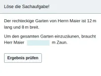 Umfang von Rechtecken und Dreiecken