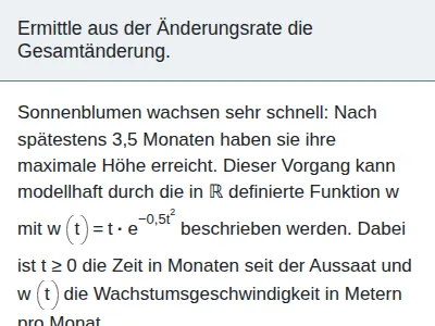 Integral - Gesamtänderung einer Größe