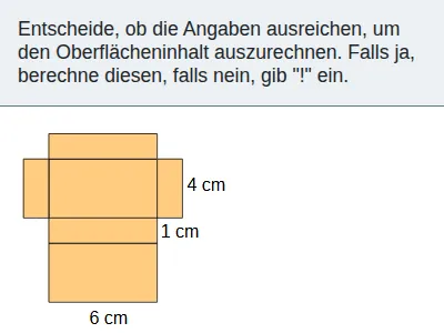 Quader - Oberflächeninhalt