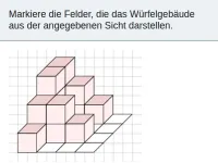 Kopfgeometrie - Würfelgebäude