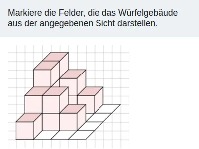 Kopfgeometrie - Würfelgebäude