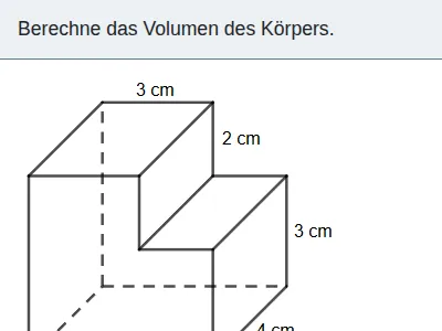 Zusammengesetzte Körper - Volumen und Oberfläche
