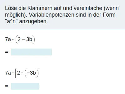 Termumformung (a+b)·(c+d)