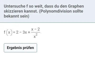 Funktionsuntersuchung - gebrochen-rationale Funktionen