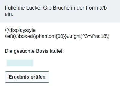Potenzen mit negativen ganzzahligen Exponenten