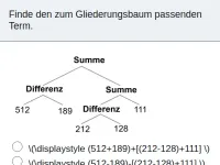 Addition und Subtraktion in ℕ - Terme
