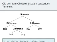 Addition und Subtraktion in ℕ - Terme