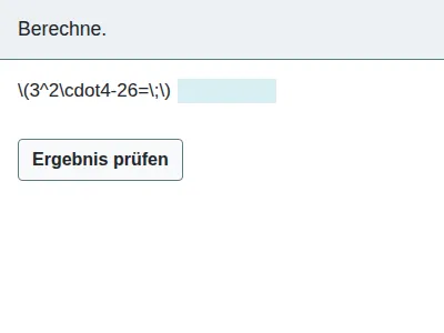 Verbindung der Grundrechenarten in ℕ mit Potenzen